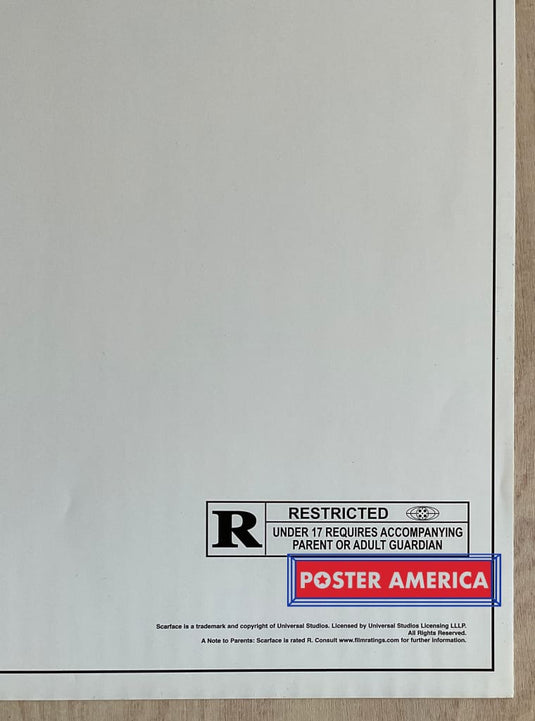 Scarface Vintage Reproduction One-Sheet Slim Print 12 X 36