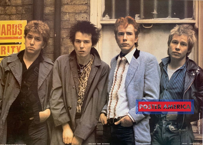 Sex Pistols Rebel Rock Rare 1985 Uk Import Vintage Poster 24 X 33 Vintage Poster