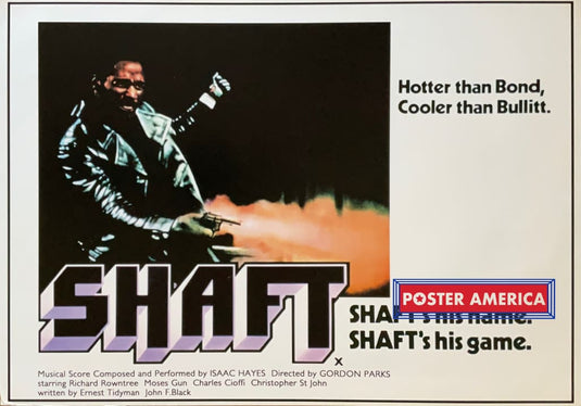 Shaft 1971 Reproduction Promotional Movie Poster 24 X 34