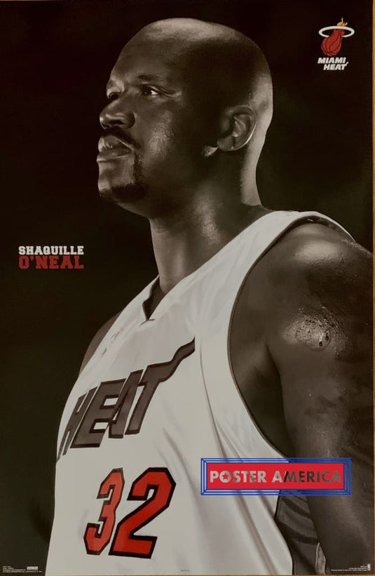 Shaquille Oneal Miami Heat Official Nba 2004 Poster 22.5 X 34 Shaq Champions