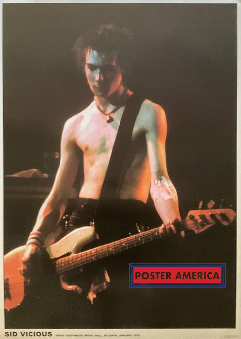 Sid Vicious Great Southeast Music Hall Atlanta January 1978 Vintage Poster 23.5 X 33