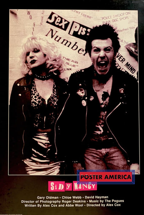 Sid Y Nancy Starring Gary Oldman And Chloe Webb Rare 1999 Vintage Movie Poster 23 X 34 Vintage
