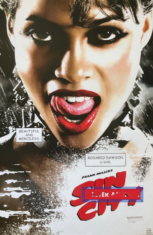 Sin City Rosario Dawson Is Gail 2005 22.5 X 34.5 Movie Poster