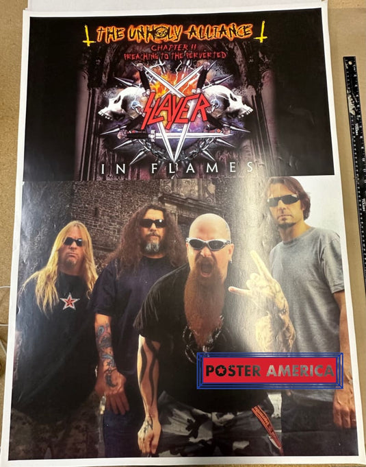 Slayer In Flames The Unholy Alliance Poster 25.1 X 35