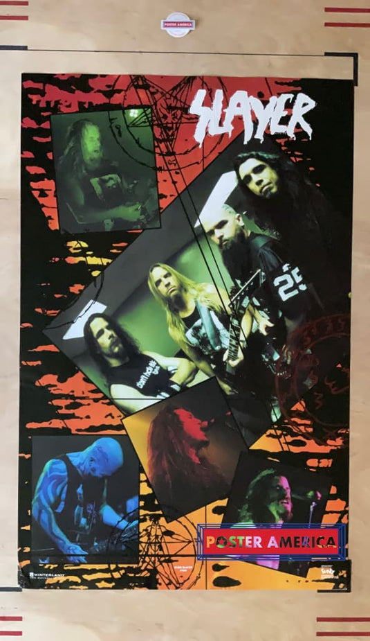 Slayer Vintage 1999 Winterland Collage Poster 22.5 X 34.5