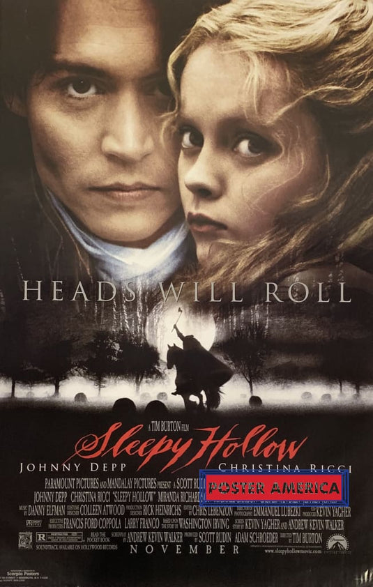Sleepy Hollow Movie Reproduction Promo Poster 22 X 34