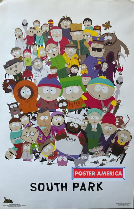 South Park Vintage 1998 Character Collage 22.5 X 34.5 Poster