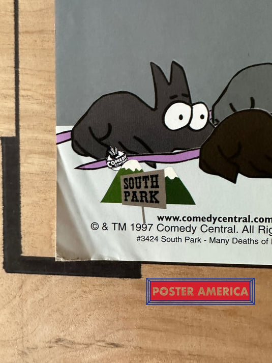 South Park Who Killed Kenny 1997 Rare Vintage Poster 22 X 34.5 Vintage Poster