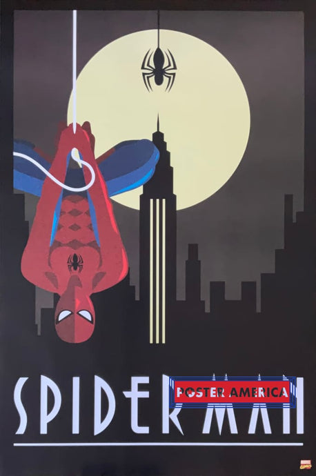 Spider Man Art Deco Marvel Comics Poster 24 X 36