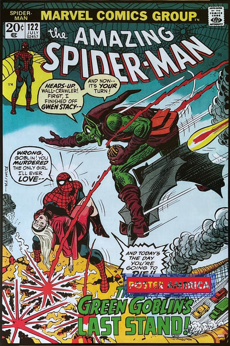 Spider Man The Green Goblin Comic Poster 24 X 36
