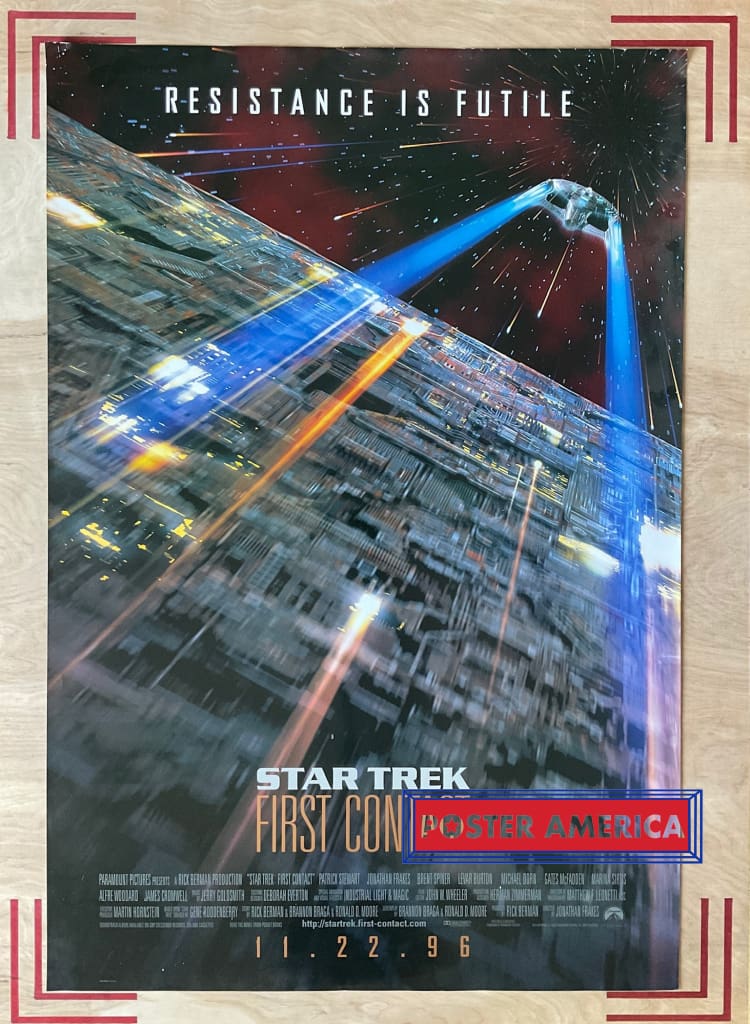 Load image into Gallery viewer, Star Trek First Contact Original Double Sided One Sheet Poster 27 X 39.5
