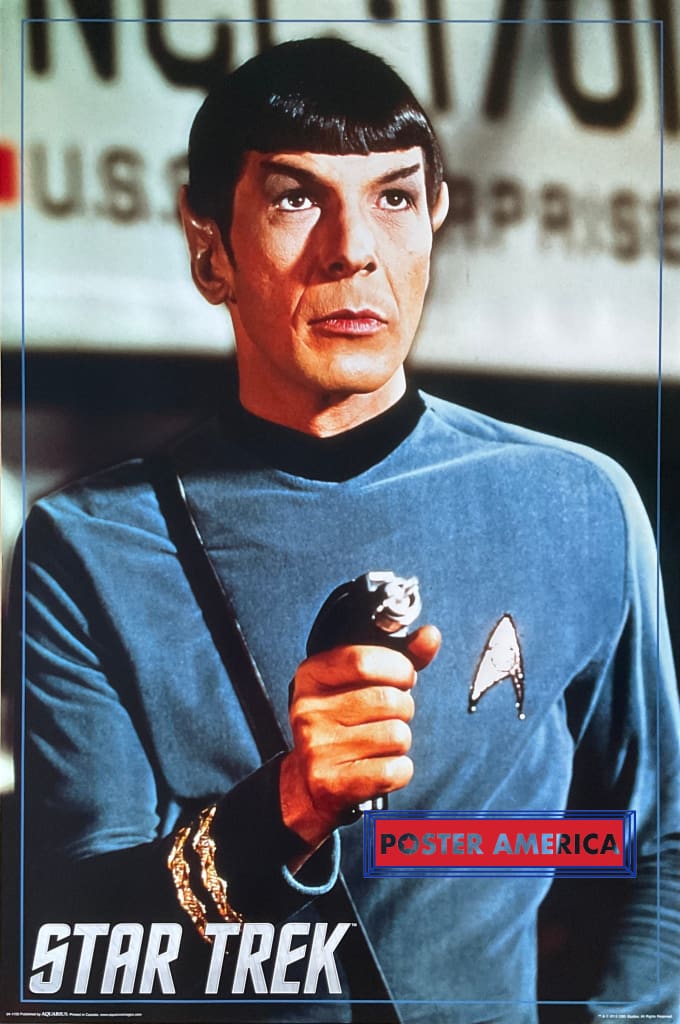 Load image into Gallery viewer, Star Trek Spock Holding A Ray Gun T.v. Show Poster 24 X 36
