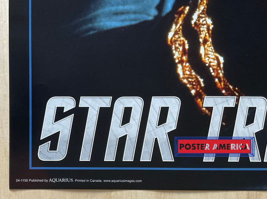 Star Trek Spock Holding A Ray Gun T.v. Show Poster 24 X 36
