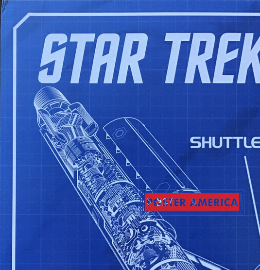 Star Trek Uss Enterprise Blueprint Poster 24 X 36