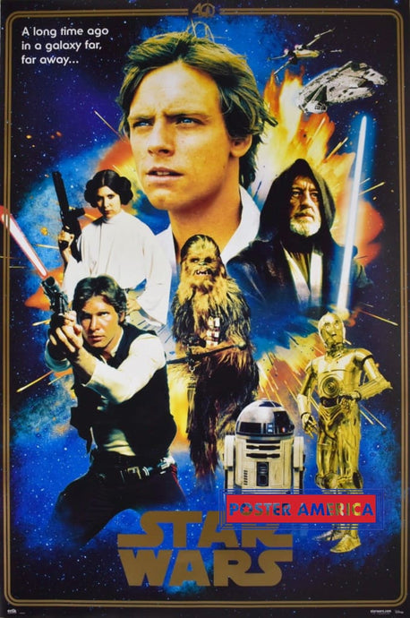 Star Wars 40Th Anniversary Poster 24 X 36