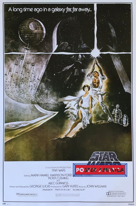 Star Wars: A New Hope Movie Promotional Poster 24 X 36 Posters Prints & Visual Artwork