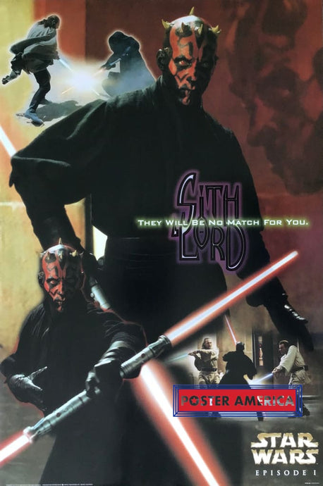 Star Wars: Episode I - The Phantom Menace Vintage Darth Maul Poster 24 X 36 Posters Prints & Visual