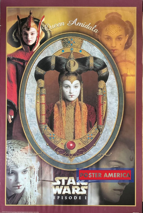 Star Wars: Episode I The Phantom Menace 1999 Vintage Queen Amidala Movie Poster 24 x 36 Posters Prints & Visual Artwork