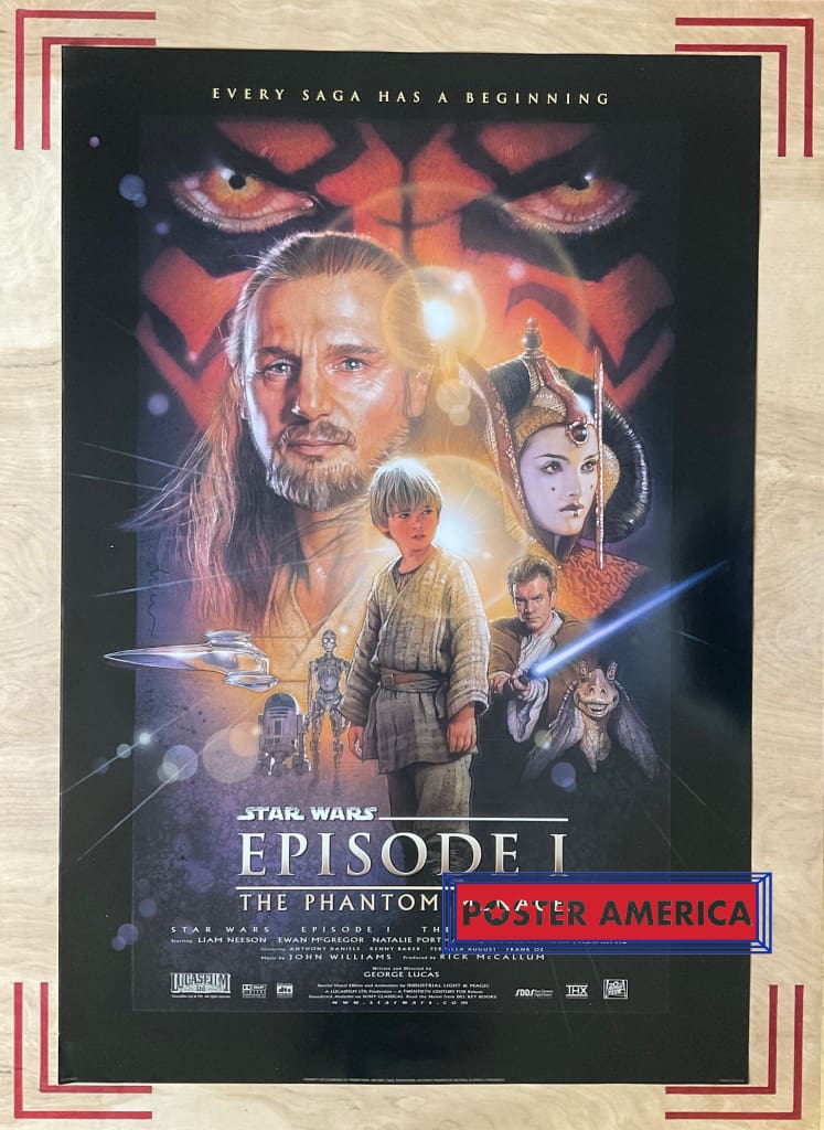 Load image into Gallery viewer, Star Wars Episode I The Phantom Menace One Sheet Movie Poster 27 X 40 One Sheet

