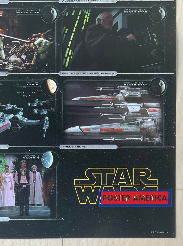 Load image into Gallery viewer, Star Wars: Episode Iv - A New Hope Movie Frames Poster 22.5 X 34
