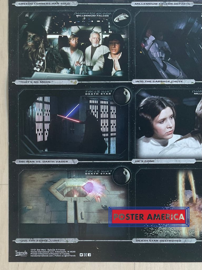 Load image into Gallery viewer, Star Wars: Episode Iv - A New Hope Movie Frames Poster 22.5 X 34
