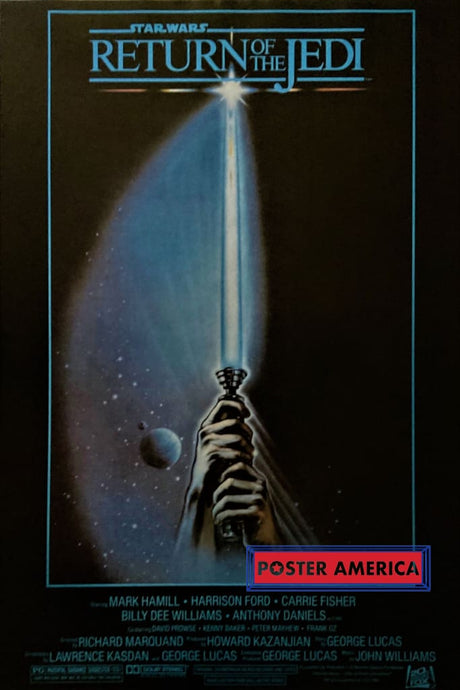 Star Wars Return Of The Jedi Vintage Original Rare 1983 24 X 36 Poster Starring Mark Hamill As Luke