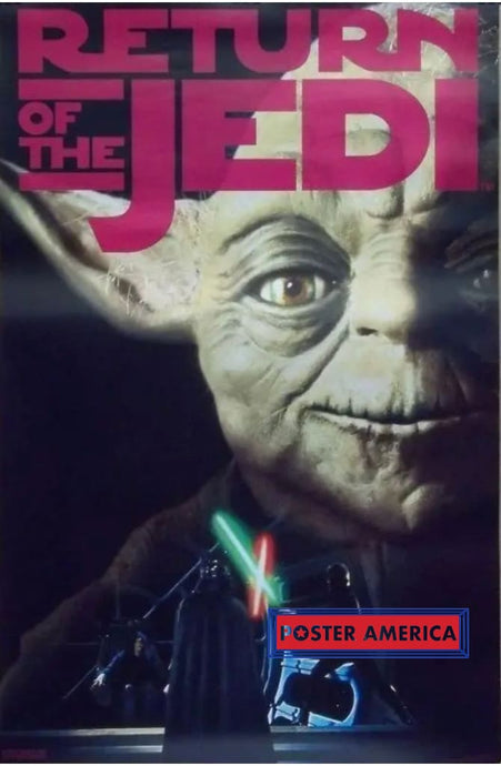 Star Wars Return Of The Jedi Yoda Movie 1995 Poster 23 X 35 Posters Prints & Visual Artwork