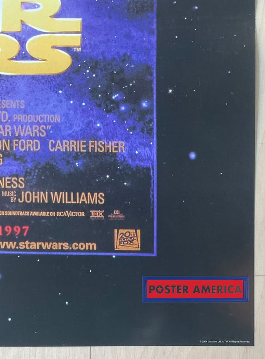 Star Wars Special Edition Vintage Movie Promo Poster 22.5 X 34