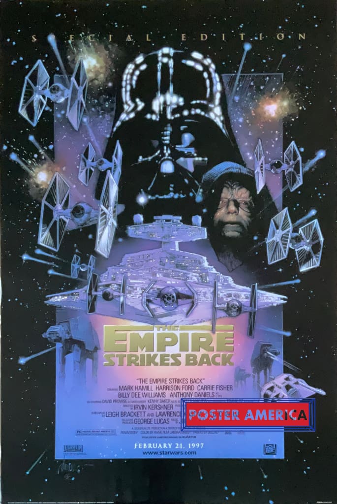 Load image into Gallery viewer, Star Wars The Empire Strikes Back Special Edition 1997 Advance Poster 24 X 36 Vintage
