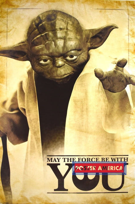 Star Wars Yoda May The Force Be With You 24 X 36 Poster