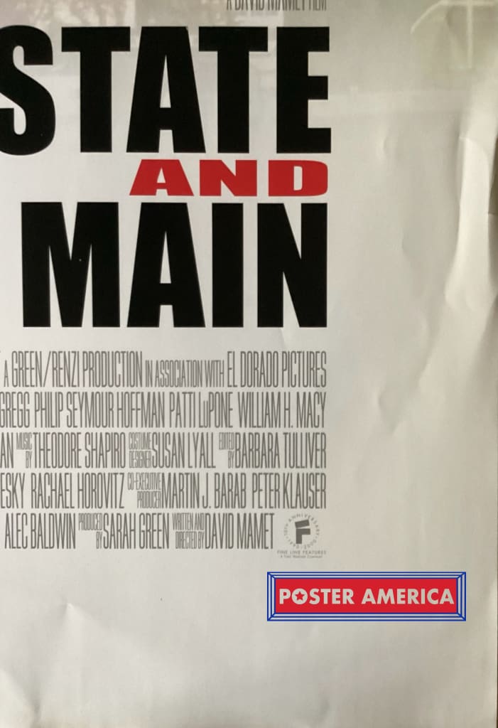 Load image into Gallery viewer, State And Main Vintage 27 X 39 Promo Poster Vintage Poster
