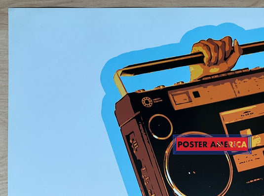 Steez Boombox Girl Art Poster 24 X 36