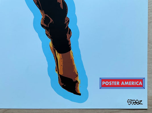 Steez Boombox Girl Art Poster 24 X 36