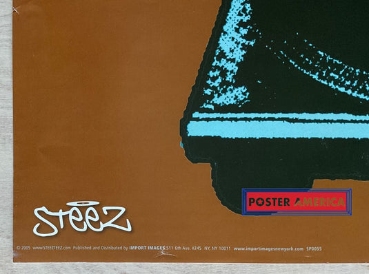 Steez Dj Turn Table Slim Print Poster 12 X 36