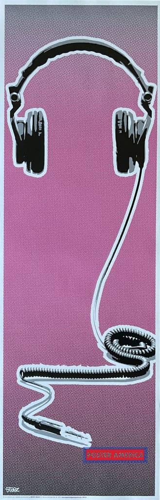 Load image into Gallery viewer, Steez Headphones Art Slim Print 12 X 36
