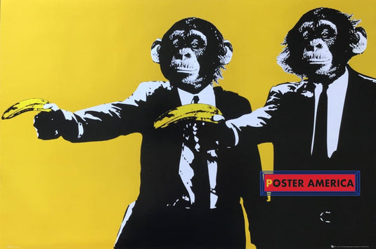 Steez Pulp Fiction Monkeys Poster 24 X 36 Posters Prints & Visual Artwork