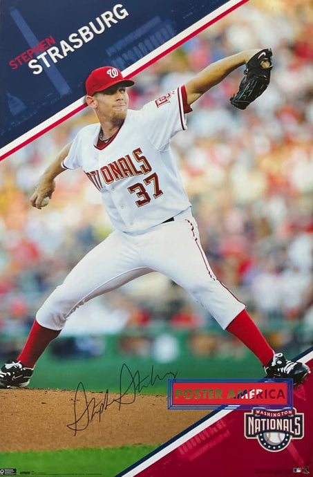 Stephen Strasburg Washington Nationals Mlb Poster 22.5 X 34