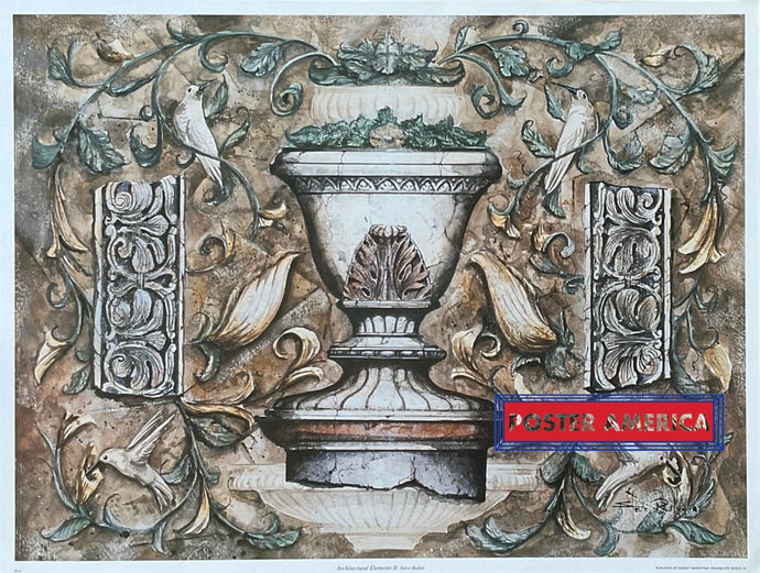 Steve Butler Architectural Elements Ii Art Print 19 X 25 Posters Prints & Visual Artwork