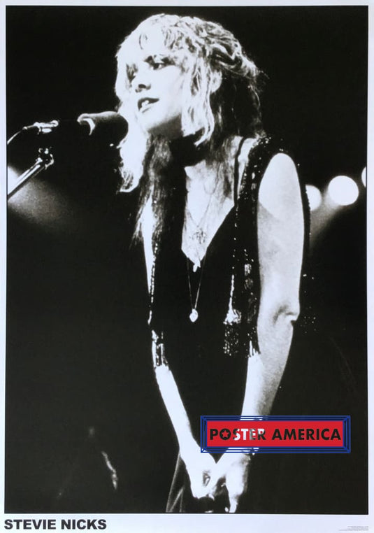 Stevie Nicks On Stage Black And White Poster 23.5 X 33 Posters Prints & Visual Artwork