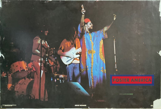 Stevie Wonder Rare Out Of Print 1973 Vintage Poster 23 X 34