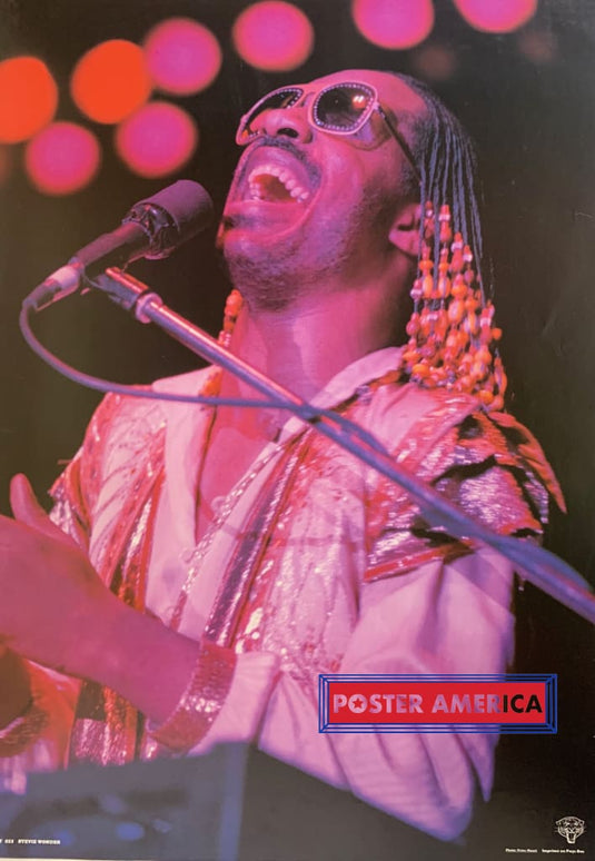 Stevie Wonder Rare Purple Hue Poster 23.5 X 33.5