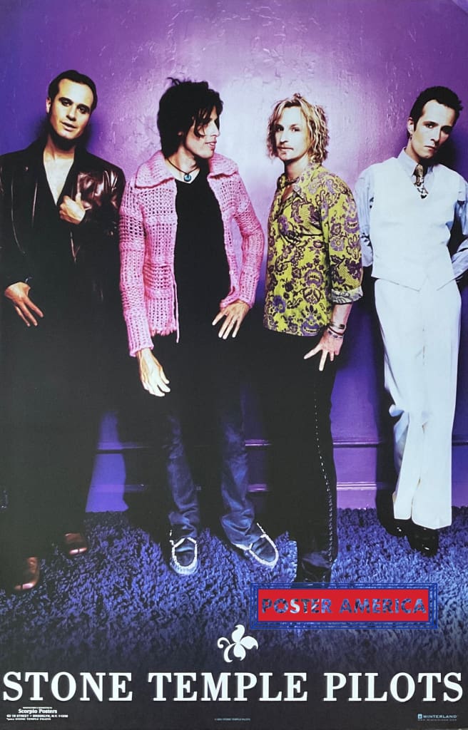 Load image into Gallery viewer, Stone Temple Pilots Band Shot Vintage 2001 22 X 34.5 Poster
