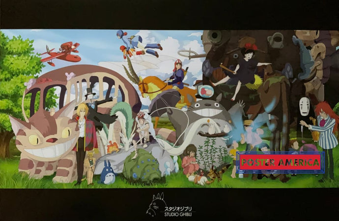 Studio Ghibli Anime Character Collection Poster 24 x 36 Poster