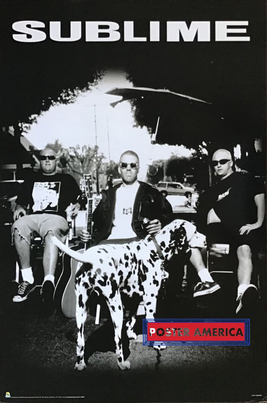 Sublime Black And White With Lou Dog Poster 24 X 36