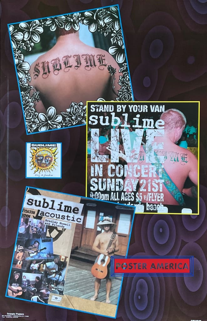 Load image into Gallery viewer, Sublime Live In Concert Vintage 1998 Poster 22 X 34.5 Vintage Poster
