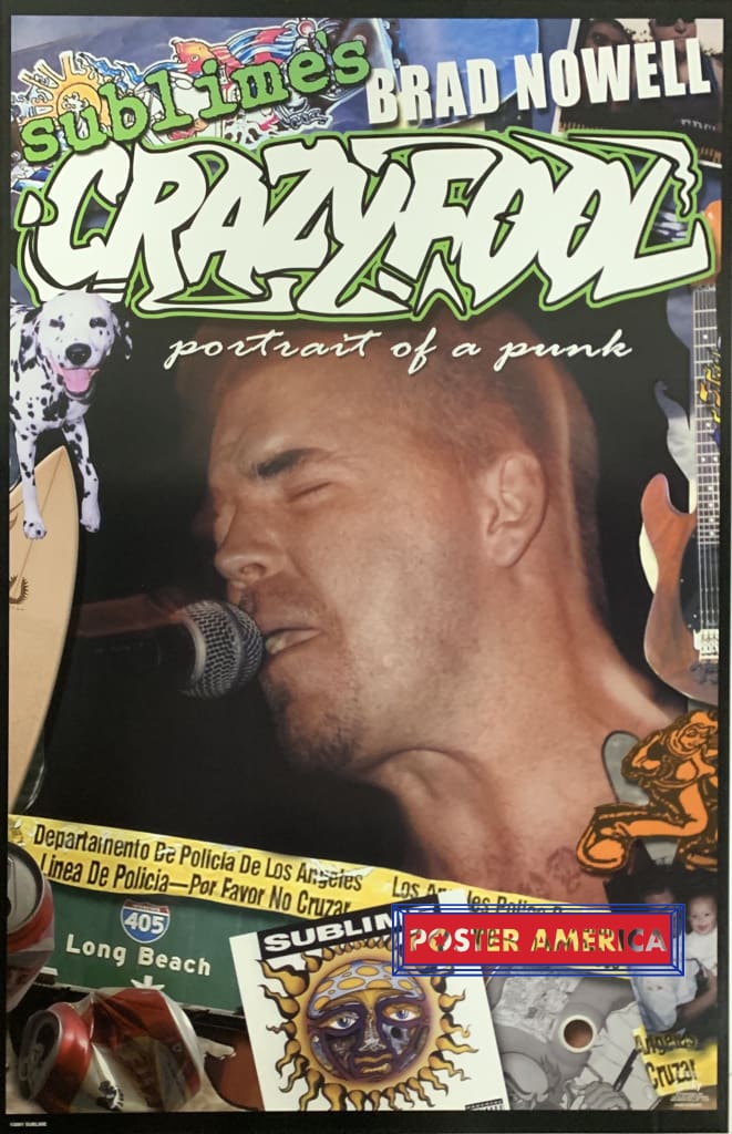 Load image into Gallery viewer, Sublimes Brad Nowell Crazy Fool 2001 Poster 23 X 35
