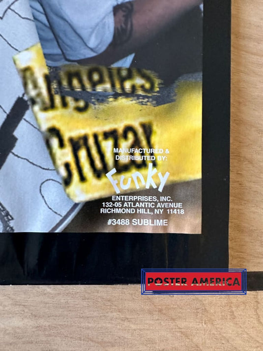Sublimes Brad Nowell Crazy Fool 2001 Poster 22.5 X 34.5 Vintage Poster