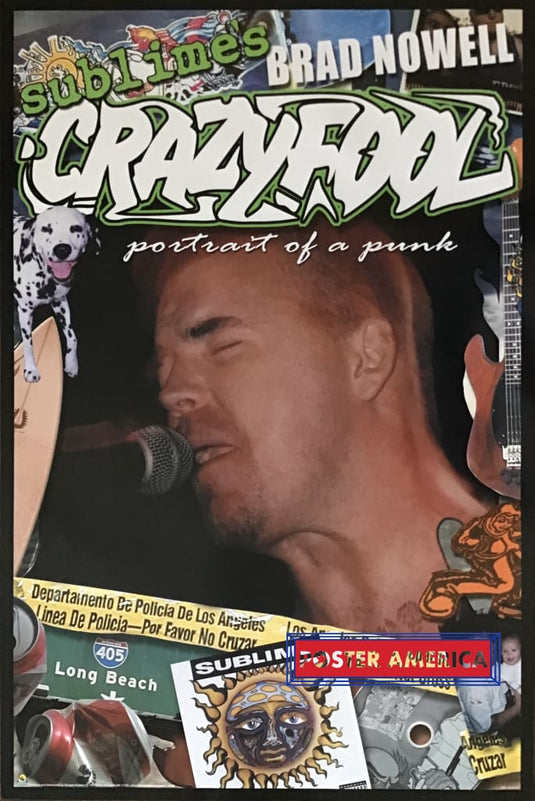 Sublimes Brad Nowell Crazy Fool Poster 24 X 36