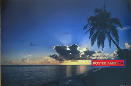 Sunrise Paradise Tropical Setting Poster 2006 24 X 36 Photograph Reproduction Art