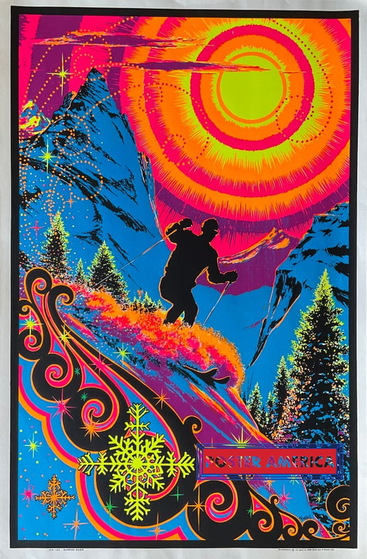 Xxx - Sunrise Skier Posters Prints & Visual Artwork